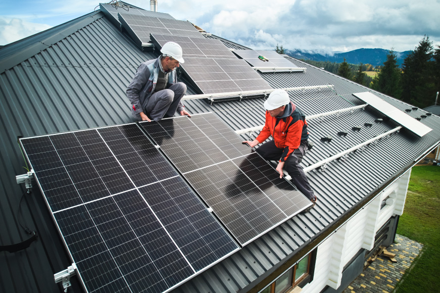 Installation de panneaux photovoltaïques